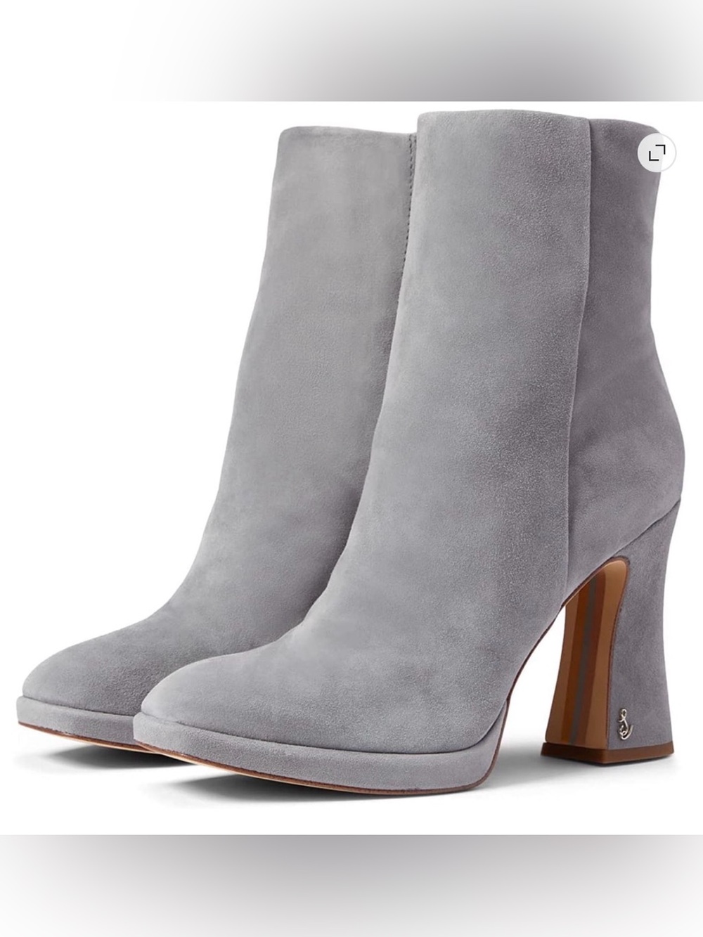 Sam Edelman Women's Jaye River Rock Suede Size 5.5M Ankle Boots